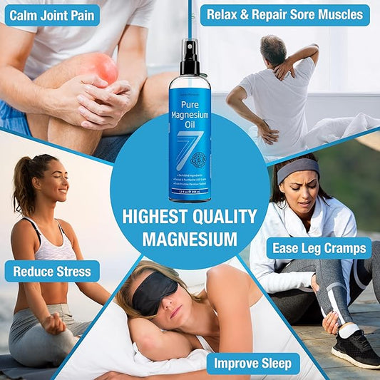 Seven Minerals, Pure Magnesium Oil Spray 12 fl 9 Months)