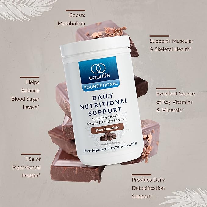 Equilife - Daily Nutritional Support, Organic Chocolate,14 Servings