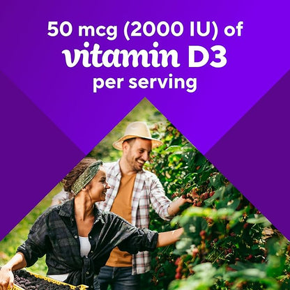 Vitafusion Vitamin D3 Gummy Vitamins 50 mcg 75 Day 150 Count