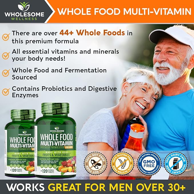 Whole Food Multivitamin for Men 120 Tablets