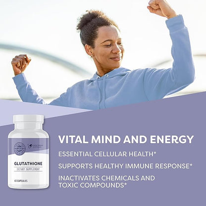 Vimergy Glutathione – Supports Liver Detox* – Superfood for Cellular Health & Antioxidant Support* – Kosher, Vegan & Gluten-Free – 60 Capsules