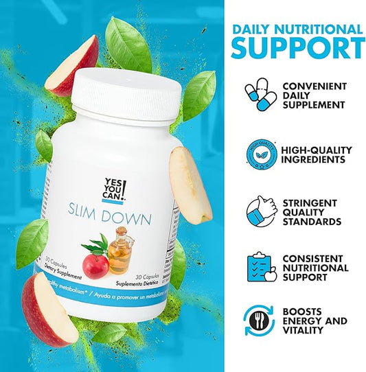 Yes You Can! Slim Down Dietary Supplements 30 Capsules/1 Capsules/1 Month