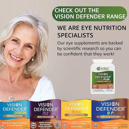 Vision Defender PLUS Eye Supplement: AREDS2 60 Easy-to-Swallow