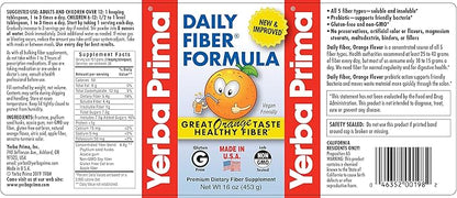 Yerba Prima Orange Daily Fiber Formula 1pound
