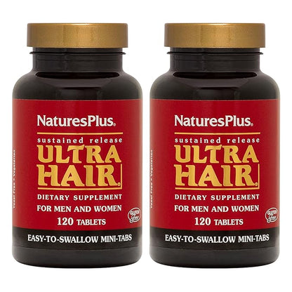 NaturesPlus Ultra Hair, Sustained Release 120 Easy 30 Servings