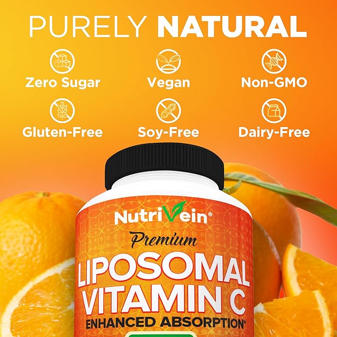 Nutrivein Liposomal Vitamin C 1650mg 180 Capsules