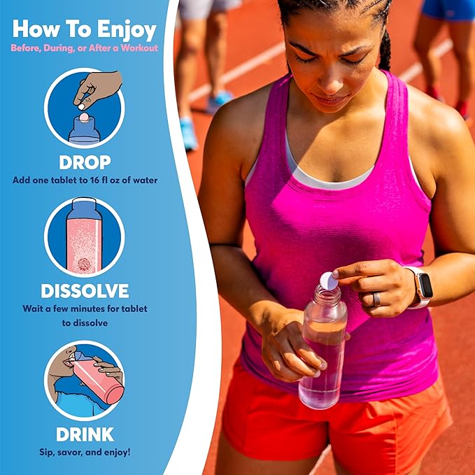Nuun Sport Electrolyte Tablets - Dissolvable in Water, Lemon Lime, 5 Essential Electrolytes for Hydration, 1g Sugar Drink Mix, Vegan, Non-GMO, 4 Pack (40 Total Servings)