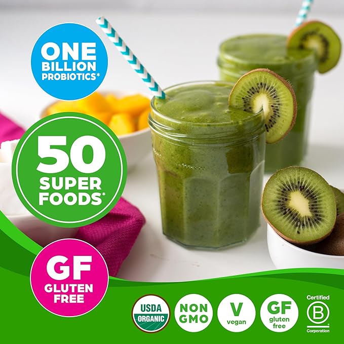 Orgain Organic Greens Powder + 50 1 Billion 0.62lb