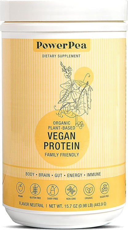 Plant Based Vegan Protein Unflavored- USDA 3, Turmeric,