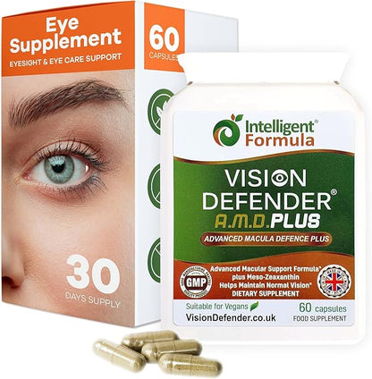 Vision Defender PLUS Eye Supplement: AREDS2 60 Easy-to-Swallow