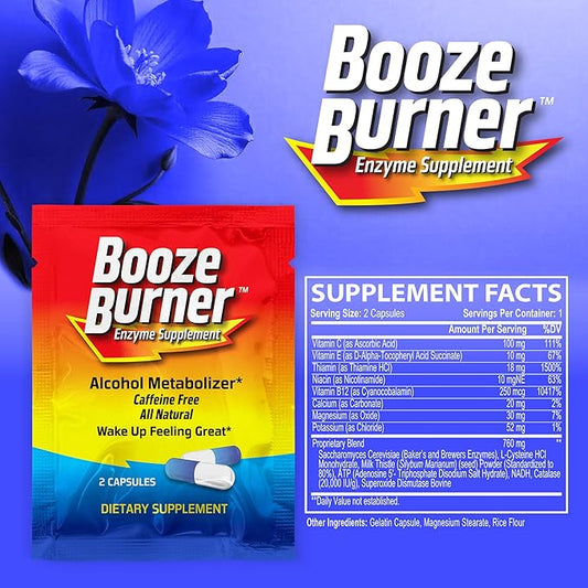 |1 Pack| Over-Indulgence-Prevention, Take at The Start, Wake up Smart. Ultimate Pre-Party-Supplement, Stay Hydrated with Electrolytes, Reduce a Possible Hangover. Works in ~ 15 min.