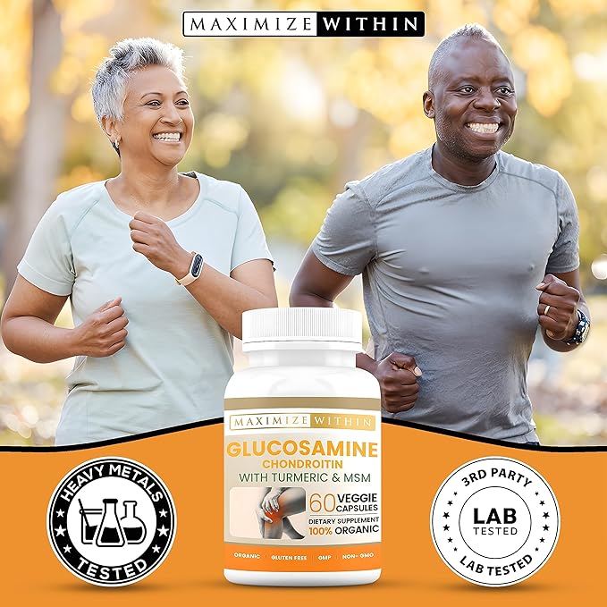 Glucosamine Chondroitin with Turmeric & MSM 60 Veggie