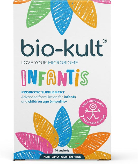 Bio-Kult Infantis Probiotic Daily Supplement with 7 Gut-Friendly Probiotic Strains – 16 Sachets