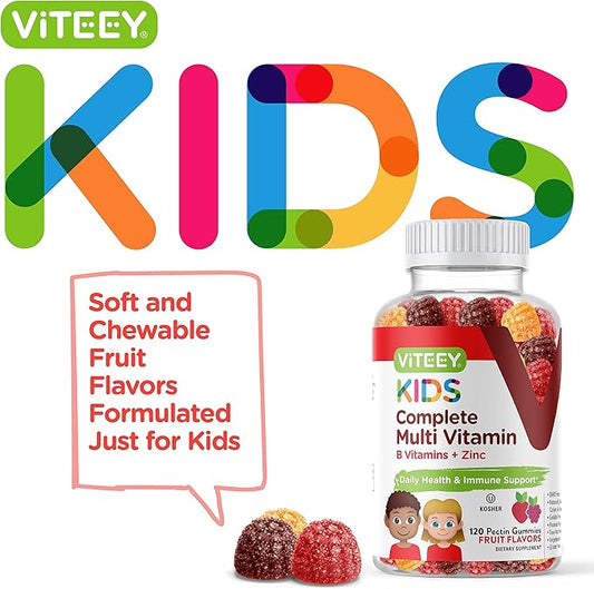Kids Multivitamin Gummies, Complete Daily Essential 12 Essential