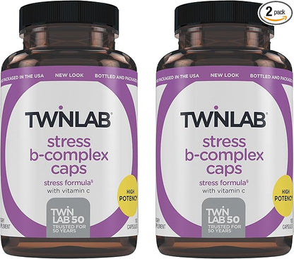 Twinlab Stress B-Complex Caps 1000 mg B12 and B6-100 Capsules 2)