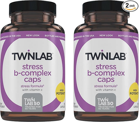 Twinlab Stress B-Complex Caps 1000 mg B12 and B6-100 Capsules 2)