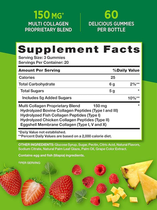 Nature's Truth Multi Collagen Gummies 60 Count