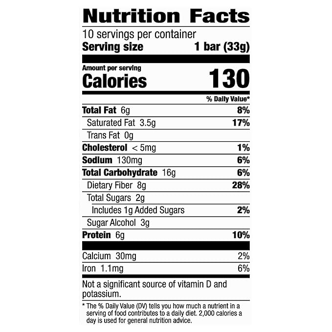Fiber One Chewy Protein Bars, Caramel Nut, Protein Snacks, 10 ct (Pack of 6)
