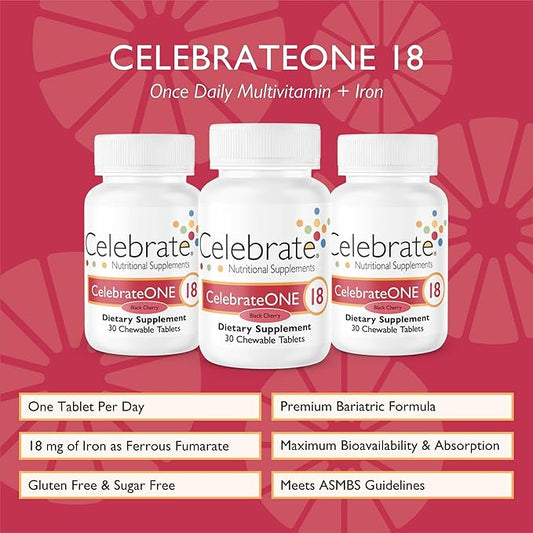 Celebrate Vitamins CelebrateONE 18 Chewables, 18mg Iron (90 Tablets)