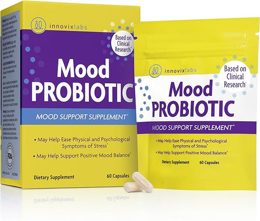 InnovixLabs Mood Probiotic Supplement Rosell-52ND & Rosell-175, 60 60 Capsules