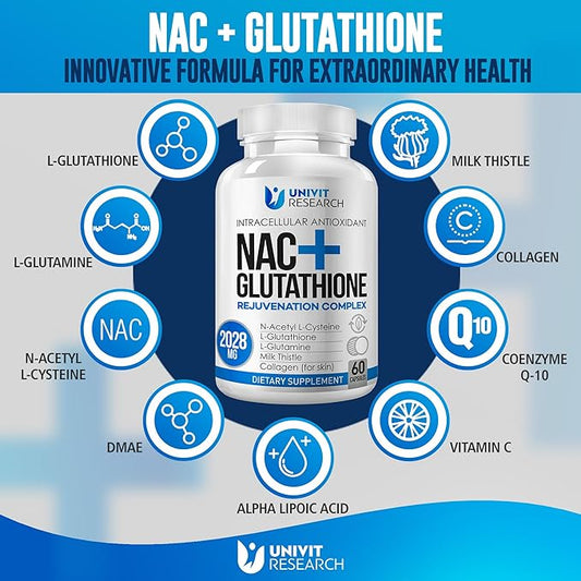 Advanced Complex-NAC Supplement (N-Acetyl L-Cysteine) 600mg 500mg and