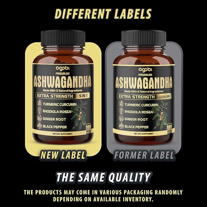 5in1 Premium Ashwagandha Capsules 180 Caps 6 Months