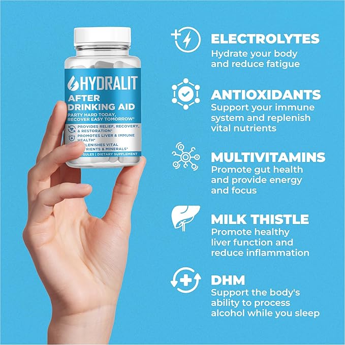 After Drinking Aid Supplement Pre Game 120 Capsules