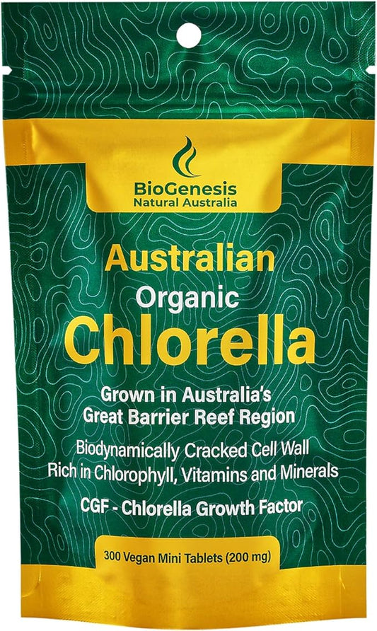 Organic Chlorella Mini Tablets, Australian (200 mg)