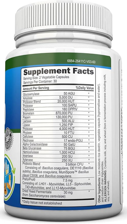 Probiotics, Prebiotics & Postbiotics with 18 4-in-1 Complete