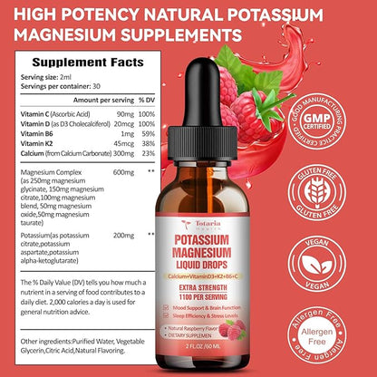 Potassium Magnesium Supplement Triple Complex Magnesium
