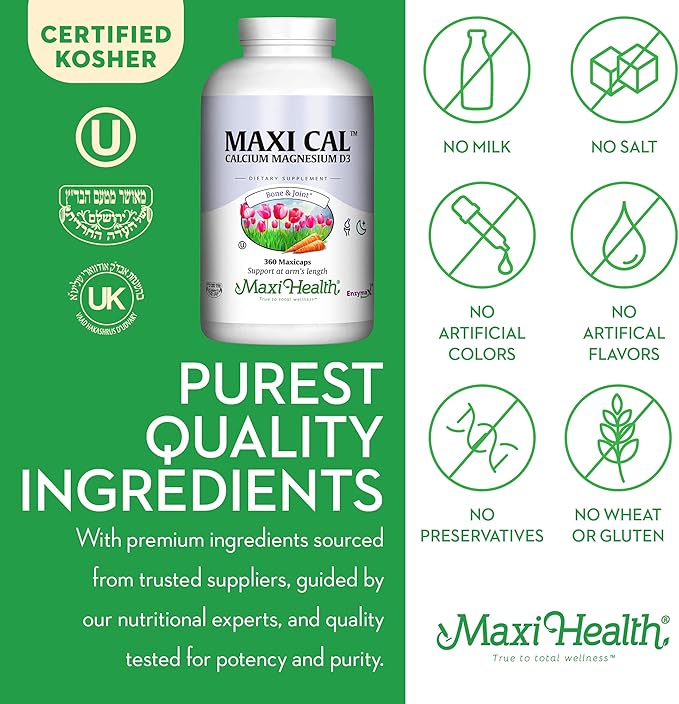 Maxi Health Calcium D3 and (360 Count)