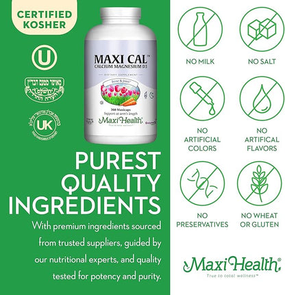 Maxi Health Calcium D3 and (360 Count)