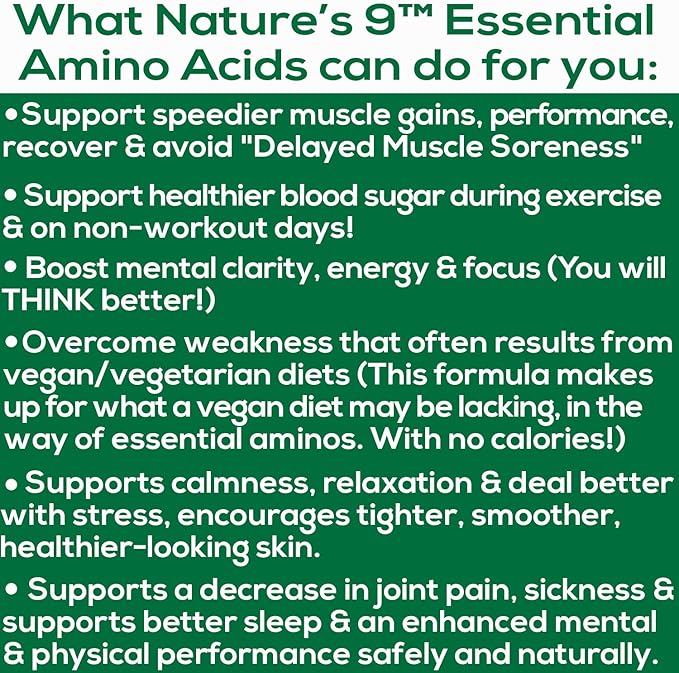 Essential Amino Acids EAA Supplement Complete Amino Acid Complex Pills BCAA + EAAS Tablets: Vegan, A PerfectAmino, Pre Workout, 9 Free Form, Muscle Recovery, Cognitive, Cravings, 210 Pills