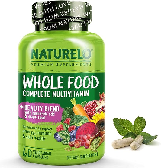 NATURELO Whole Food Multivitamin with Extra 60 Vegan