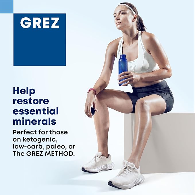 GREZ ELEC-Vital Electrolytes Powder No Sugar - Hydration Powder, Keto Electrolytes No Sugar - Complete Mineral Support, Sodium, Potassium, Magnesium, Zinc - - 30 Servings