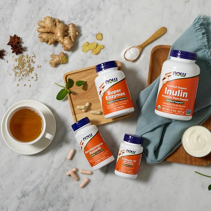 NOW Supplements, Saccharomyces Boulardii, 5 Billion 60 Veg