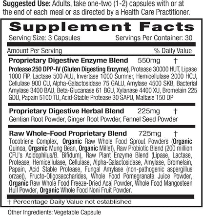 EMERALD LABS Digestive Health 90 Vegetable (30-Day Supply)