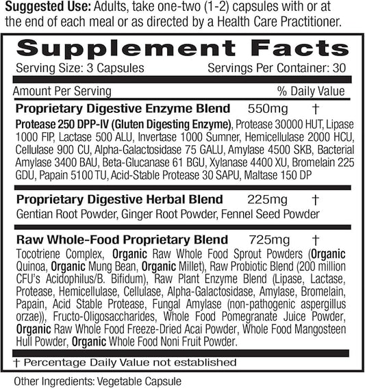 EMERALD LABS Digestive Health 90 Vegetable (30-Day Supply)