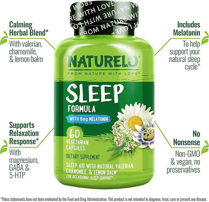 NATURELO Sleep Aid 60 Vegan