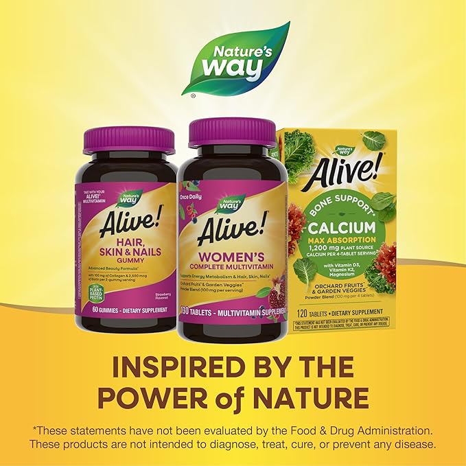 Nature's Way Alive! Daily Complete Multivitamin 130 Tablets, 130 Tablets