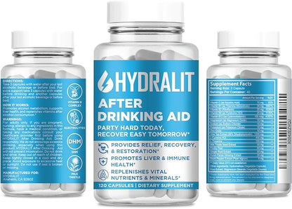 After Drinking Aid Supplement Pre Game 120 Capsules