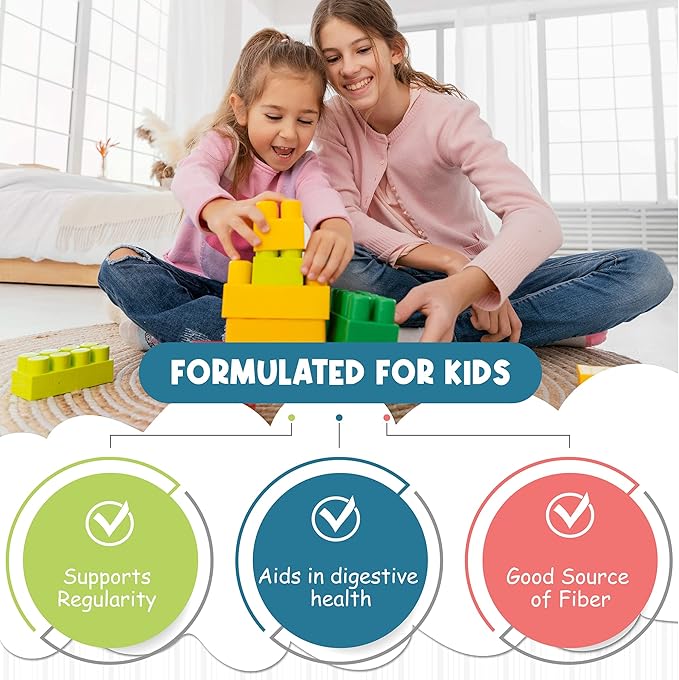 Kids Fiber Gummies, Daily Chicory Root 60 Gummies