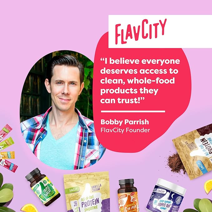 FlavCity Lemon Lime Electrolyte Drink Mix, 28 On-The-Go Stick Packs - Healthy Electrolytes Powder Packets Made with Real Fruit - Keto Powdered Drink with No Added Sugar, Gluten-Free