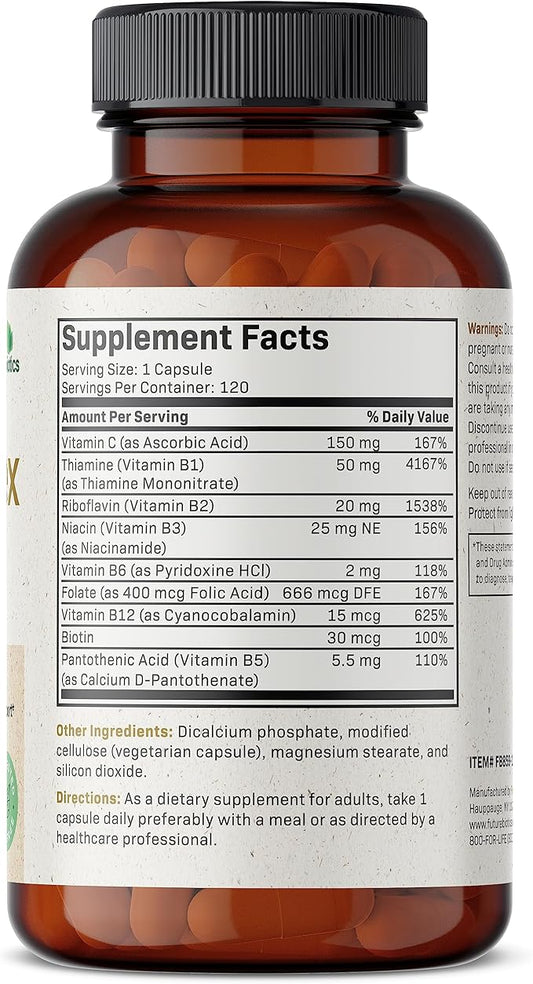 Futurebiotics Vitamin B Complex with Vitamin 120 Vegetarian
