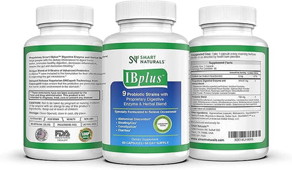 IBplus® Probiotic, Digestive Enzyme & Herbal Formula-60 Capsules!!