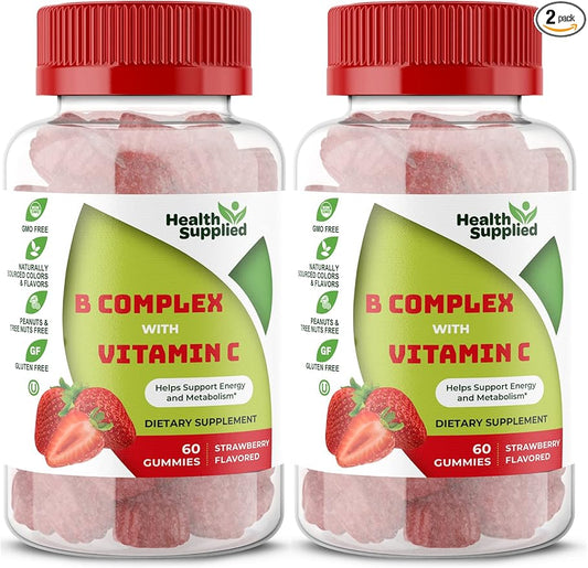 Strawberry Flavored Vitamin B Complex Gummies