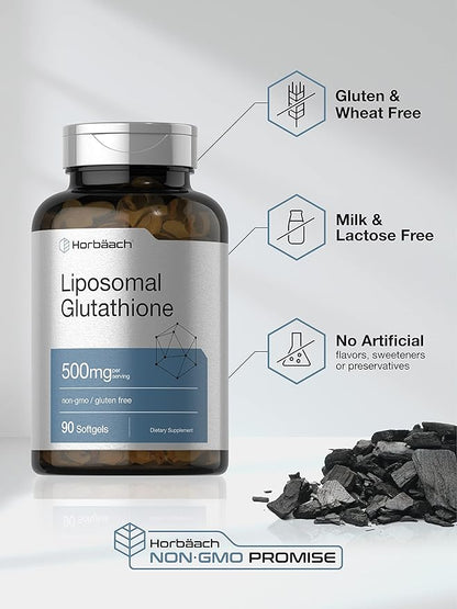 Horbaach Liposomal Glutathione Softgels 500mg 90 Count