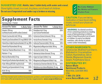 Nature Made Multi Complete Tablets 130 4)