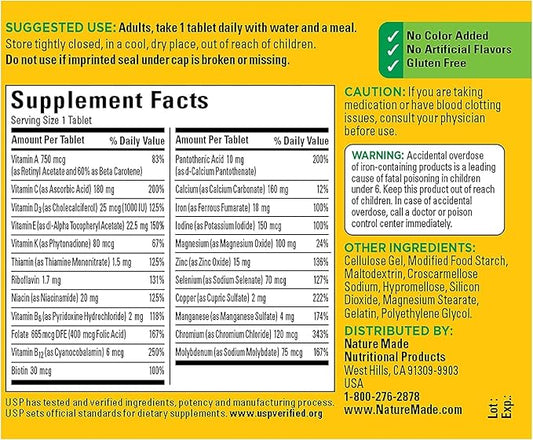 Nature Made Multi Complete Tablets 130 4)