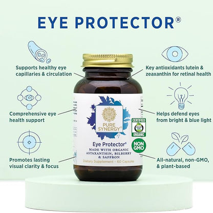 PURE SYNERGY Eye Protector 100% Natural, (60 Capsules)